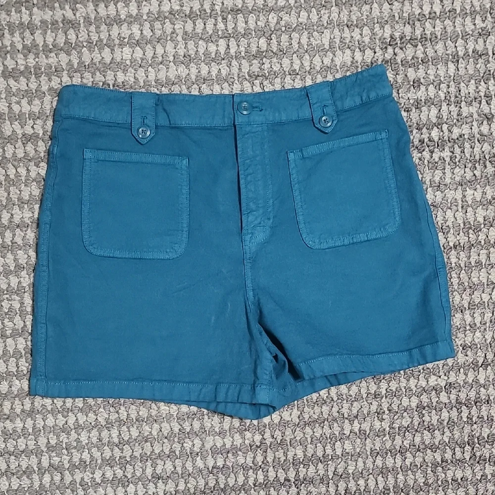 J. Crew Blue Cargo‎ Shorts Tailored Cotton Blend Nwot
